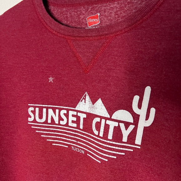Red tucson arizona pullover Sweatshirt - Picture 2 of 4